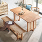 Rectangle Ash Wood Table for Restaurant Modern Dining Table with Double Pedestal Clearhalo ' dining_table' 'Dining Tables & Seating' 'Dining Tables' 'furn' 'furn_dining_table' 'Furniture' 'furniture_dining_table' 'Kitchen & Dining Furniture' 'kitchen&dining_furn' 'kitchen' 'kitchen_dining_table' 4247134