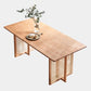 Rectangle Ash Wood Table for Restaurant Modern Dining Table with Double Pedestal Clearhalo ' dining_table' 'Dining Tables & Seating' 'Dining Tables' 'furn' 'furn_dining_table' 'Furniture' 'furniture_dining_table' 'Kitchen & Dining Furniture' 'kitchen&dining_furn' 'kitchen' 'kitchen_dining_table' 4247141