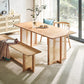 Rectangle Ash Wood Table for Restaurant Modern Dining Table with Double Pedestal Clearhalo ' dining_table' 'Dining Tables & Seating' 'Dining Tables' 'furn' 'furn_dining_table' 'Furniture' 'furniture_dining_table' 'Kitchen & Dining Furniture' 'kitchen&dining_furn' 'kitchen' 'kitchen_dining_table' 4247142