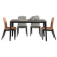 Rectangle 4 Legs Industrial Table Grey Tone Fixed Table of Sintered Stone Clearhalo ' dining_table' 'Dining Tables & Seating' 'Dining Tables' 'furn' 'furn_dining_table' 'Furniture' 'furniture_dining_table' 'Kitchen & Dining Furniture' 'kitchen&dining_furn' 'kitchen' 'kitchen_dining_table' 4247151