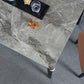 Rectangle 4 Legs Industrial Table Grey Tone Fixed Table of Sintered Stone Clearhalo ' dining_table' 'Dining Tables & Seating' 'Dining Tables' 'furn' 'furn_dining_table' 'Furniture' 'furniture_dining_table' 'Kitchen & Dining Furniture' 'kitchen&dining_furn' 'kitchen' 'kitchen_dining_table' 4247154