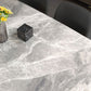Rectangle Luxury Dining Table Grey Tone Fixed Table of Sintered Stone Clearhalo ' dining_table' 'Dining Tables & Seating' 'Dining Tables' 'furn' 'furn_dining_table' 'Furniture' 'furniture_dining_table' 'Kitchen & Dining Furniture' 'kitchen&dining_furn' 'kitchen' 'kitchen_dining_table' 4247182