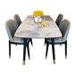 Rectangle Luxury Dining Table Grey Tone Fixed Table of Sintered Stone Clearhalo ' dining_table' 'Dining Tables & Seating' 'Dining Tables' 'furn' 'furn_dining_table' 'Furniture' 'furniture_dining_table' 'Kitchen & Dining Furniture' 'kitchen&dining_furn' 'kitchen' 'kitchen_dining_table' 4247185