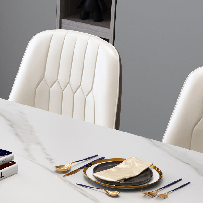 Glam Round Shape Kitchen Table Extendable Sintered Stone Dining Table with 4 Legs Base Clearhalo ' dining_table' 'Dining Tables & Seating' 'Dining Tables' 'furn' 'furn_dining_table' 'Furniture' 'furniture_dining_table' 'Kitchen & Dining Furniture' 'kitchen&dining_furn' 'kitchen' 'kitchen_dining_table' 4247209