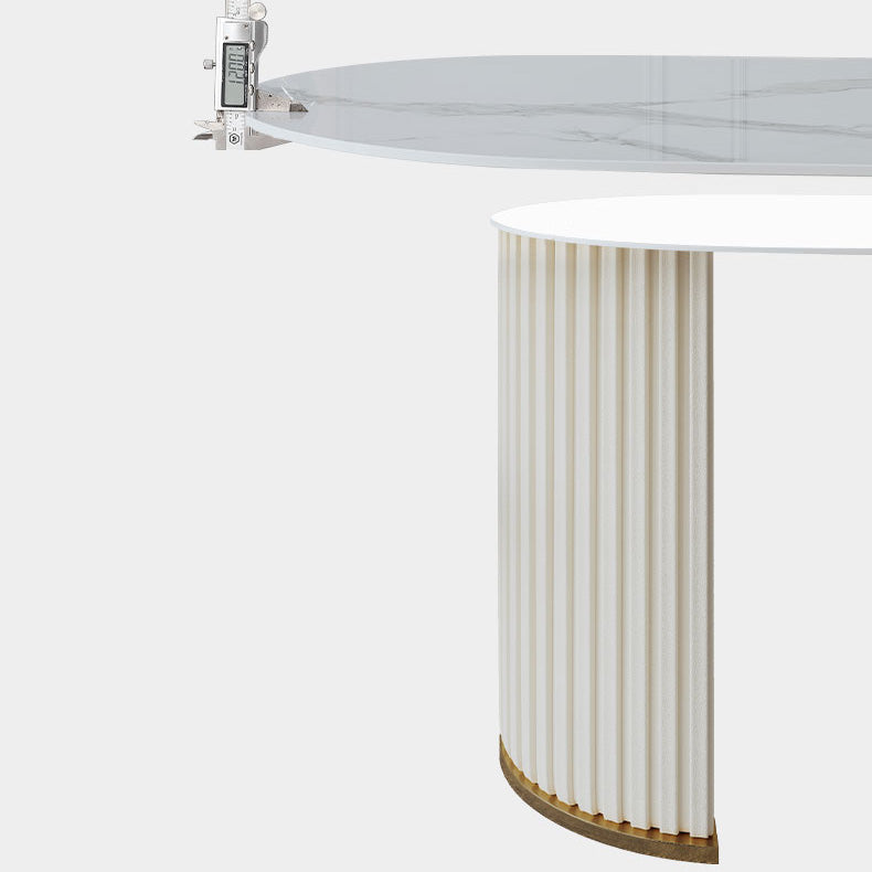 Oval Double Pedestal Dining Table Traditional Luxury Stone Furniture Clearhalo ' dining_table' 'Dining Tables & Seating' 'Dining Tables' 'furn' 'furn_dining_table' 'Furniture' 'furniture_dining_table' 'Kitchen & Dining Furniture' 'kitchen&dining_furn' 'kitchen' 'kitchen_dining_table' 4247224