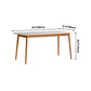 Contemporary White Standard Dining Table Sintered Stone Top Dining Table for Kitchen Clearhalo ' dining_table' 'Dining Tables & Seating' 'Dining Tables' 'furn' 'furn_dining_table' 'Furniture' 'furniture_dining_table' 'Kitchen & Dining Furniture' 'kitchen&dining_furn' 'kitchen' 'kitchen_dining_table' 4247244