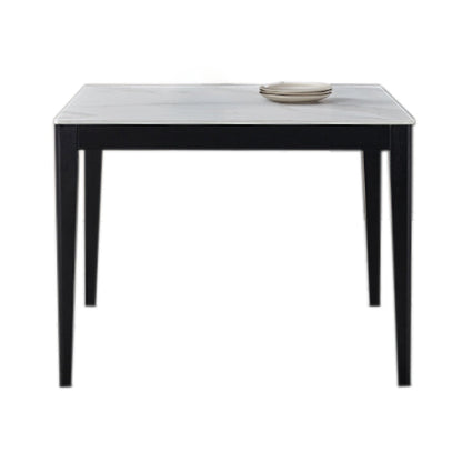Industrial Square Shape White Table Sintered Stone Standard Dining Table for Kitchen Without Chairs Clearhalo ' dining_table' 'Dining Tables & Seating' 'Dining Tables' 'furn' 'furn_dining_table' 'Furniture' 'furniture_dining_table' 'Kitchen & Dining Furniture' 'kitchen&dining_furn' 'kitchen' 'kitchen_dining_table' 4247249