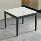 Industrial Square Shape White Table Sintered Stone Standard Dining Table for Kitchen Clearhalo ' dining_table' 'Dining Tables & Seating' 'Dining Tables' 'furn' 'furn_dining_table' 'Furniture' 'furniture_dining_table' 'Kitchen & Dining Furniture' 'kitchen&dining_furn' 'kitchen' 'kitchen_dining_table' 4247254