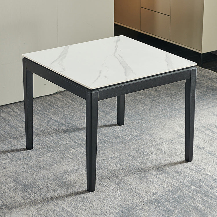 Industrial Square Shape White Table Sintered Stone Standard Dining Table for Kitchen Clearhalo ' dining_table' 'Dining Tables & Seating' 'Dining Tables' 'furn' 'furn_dining_table' 'Furniture' 'furniture_dining_table' 'Kitchen & Dining Furniture' 'kitchen&dining_furn' 'kitchen' 'kitchen_dining_table' 4247254