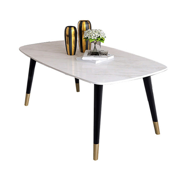 Rectangle Luxury Style Dining Table White Fixed Table with Sintered Stone Without Chairs Clearhalo ' dining_table' 'Dining Tables & Seating' 'Dining Tables' 'furn' 'furn_dining_table' 'Furniture' 'furniture_dining_table' 'Kitchen & Dining Furniture' 'kitchen&dining_furn' 'kitchen' 'kitchen_dining_table' 4247279