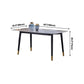 Rectangle Grey Tone Dining Table Sintered Stone Table Luxury with 4 Legs Clearhalo ' dining_table' 'Dining Tables & Seating' 'Dining Tables' 'furn' 'furn_dining_table' 'Furniture' 'furniture_dining_table' 'Kitchen & Dining Furniture' 'kitchen&dining_furn' 'kitchen' 'kitchen_dining_table' 4247299