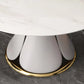 Glam Sintered Stone Extendable Table Round Shape Kitchen Dining Table with Pedestal Base Clearhalo ' dining_table' 'Dining Tables & Seating' 'Dining Tables' 'furn' 'furn_dining_table' 'Furniture' 'furniture_dining_table' 'Kitchen & Dining Furniture' 'kitchen&dining_furn' 'kitchen' 'kitchen_dining_table' 4247306