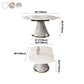 Glam Sintered Stone Extendable Table Round Shape Kitchen Dining Table with Pedestal Base Clearhalo ' dining_table' 'Dining Tables & Seating' 'Dining Tables' 'furn' 'furn_dining_table' 'Furniture' 'furniture_dining_table' 'Kitchen & Dining Furniture' 'kitchen&dining_furn' 'kitchen' 'kitchen_dining_table' 4247312