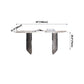 Metal Traditional Luxury Table Rectangular Sintered Stone Table Clearhalo ' dining_table' 'Dining Tables & Seating' 'Dining Tables' 'furn' 'furn_dining_table' 'Furniture' 'furniture_dining_table' 'Kitchen & Dining Furniture' 'kitchen&dining_furn' 'kitchen' 'kitchen_dining_table' 4247325