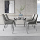 Luxury Sintered Stone Top Table Rectangle Table with 4 Legs for Restaurant Clearhalo ' dining_table' 'Dining Tables & Seating' 'Dining Tables' 'Furniture' 'furniture_dining_table' 'Kitchen & Dining Furniture' 'kitchen&dining_furn' 'kitchen' 'kitchen_dining_table' 4247341