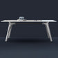 Luxury Sintered Stone Top Table Rectangle Table with 4 Legs for Restaurant Clearhalo ' dining_table' 'Dining Tables & Seating' 'Dining Tables' 'Furniture' 'furniture_dining_table' 'Kitchen & Dining Furniture' 'kitchen&dining_furn' 'kitchen' 'kitchen_dining_table' 4247345