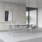 Luxury Sintered Stone Top Table Rectangle Table with 4 Legs for Restaurant Clearhalo ' dining_table' 'Dining Tables & Seating' 'Dining Tables' 'Furniture' 'furniture_dining_table' 'Kitchen & Dining Furniture' 'kitchen&dining_furn' 'kitchen' 'kitchen_dining_table' 4247346
