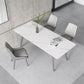 Luxury Sintered Stone Top Table Rectangle Table with 4 Legs for Restaurant Clearhalo ' dining_table' 'Dining Tables & Seating' 'Dining Tables' 'Furniture' 'furniture_dining_table' 'Kitchen & Dining Furniture' 'kitchen&dining_furn' 'kitchen' 'kitchen_dining_table' 4247352