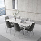 Luxury Sintered Stone Top Table Rectangle Table with 4 Legs for Restaurant Clearhalo ' dining_table' 'Dining Tables & Seating' 'Dining Tables' 'Furniture' 'furniture_dining_table' 'Kitchen & Dining Furniture' 'kitchen&dining_furn' 'kitchen' 'kitchen_dining_table' 4247353