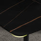 Rectangle Industrial Dining Room Table Sintered Stone Table with 4 Black Metal Legs Clearhalo ' dining_table' 'Dining Tables & Seating' 'Dining Tables' 'furn' 'furn_dining_table' 'Furniture' 'furniture_dining_table' 'Kitchen & Dining Furniture' 'kitchen&dining_furn' 'kitchen' 'kitchen_dining_table' 4247364