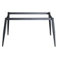 Rectangle Industrial Dining Room Table Sintered Stone Table with 4 Black Metal Legs Clearhalo ' dining_table' 'Dining Tables & Seating' 'Dining Tables' 'furn' 'furn_dining_table' 'Furniture' 'furniture_dining_table' 'Kitchen & Dining Furniture' 'kitchen&dining_furn' 'kitchen' 'kitchen_dining_table' 4247366