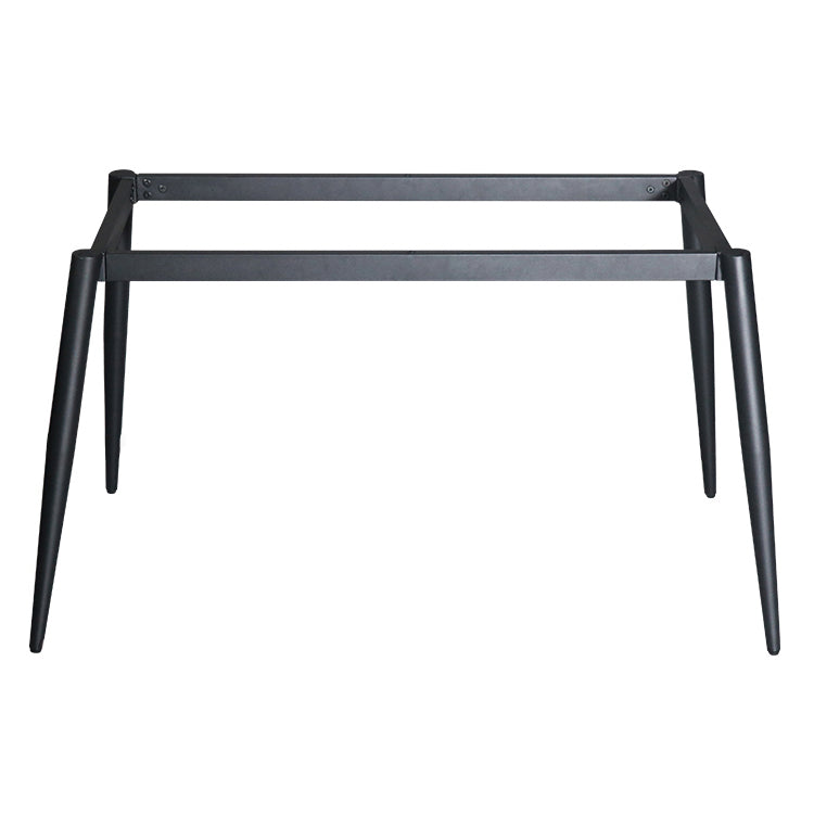 Rectangle Industrial Dining Room Table Sintered Stone Table with 4 Black Metal Legs Clearhalo ' dining_table' 'Dining Tables & Seating' 'Dining Tables' 'furn' 'furn_dining_table' 'Furniture' 'furniture_dining_table' 'Kitchen & Dining Furniture' 'kitchen&dining_furn' 'kitchen' 'kitchen_dining_table' 4247366