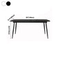 Rectangle Industrial Dining Room Table Sintered Stone Table with 4 Black Metal Legs Clearhalo ' dining_table' 'Dining Tables & Seating' 'Dining Tables' 'furn' 'furn_dining_table' 'Furniture' 'furniture_dining_table' 'Kitchen & Dining Furniture' 'kitchen&dining_furn' 'kitchen' 'kitchen_dining_table' 4247372