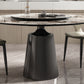 Traditional Luxury Round Dining Table Sintered Stone Table with Metal Pedestal Base Clearhalo ' dining_table' 'Dining Tables & Seating' 'Dining Tables' 'furn' 'furn_dining_table' 'Furniture' 'furniture_dining_table' 'Kitchen & Dining Furniture' 'kitchen&dining_furn' 'kitchen' 'kitchen_dining_table' 4247381
