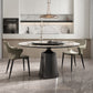 Traditional Luxury Round Dining Table Sintered Stone Table with Metal Pedestal Base Clearhalo ' dining_table' 'Dining Tables & Seating' 'Dining Tables' 'furn' 'furn_dining_table' 'Furniture' 'furniture_dining_table' 'Kitchen & Dining Furniture' 'kitchen&dining_furn' 'kitchen' 'kitchen_dining_table' 4247384
