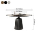 Traditional Luxury Round Dining Table Sintered Stone Table with Metal Pedestal Base Clearhalo ' dining_table' 'Dining Tables & Seating' 'Dining Tables' 'furn' 'furn_dining_table' 'Furniture' 'furniture_dining_table' 'Kitchen & Dining Furniture' 'kitchen&dining_furn' 'kitchen' 'kitchen_dining_table' 4247386