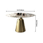 Traditional Luxury Round Dining Table Sintered Stone Table with Metal Pedestal Base Clearhalo ' dining_table' 'Dining Tables & Seating' 'Dining Tables' 'furn' 'furn_dining_table' 'Furniture' 'furniture_dining_table' 'Kitchen & Dining Furniture' 'kitchen&dining_furn' 'kitchen' 'kitchen_dining_table' 4247389