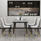 Industrial Kitchen Sintered Stone Table Standard Rectangle Dining Table with 4 Legs Base Clearhalo ' dining_table' 'Dining Tables & Seating' 'Dining Tables' 'furn' 'furn_dining_table' 'Furniture' 'furniture_dining_table' 'Kitchen & Dining Furniture' 'kitchen&dining_furn' 'kitchen' 'kitchen_dining_table' 4247415