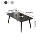 Industrial Kitchen Sintered Stone Table Standard Rectangle Dining Table with 4 Legs Base Clearhalo ' dining_table' 'Dining Tables & Seating' 'Dining Tables' 'furn' 'furn_dining_table' 'Furniture' 'furniture_dining_table' 'Kitchen & Dining Furniture' 'kitchen&dining_furn' 'kitchen' 'kitchen_dining_table' 4247416