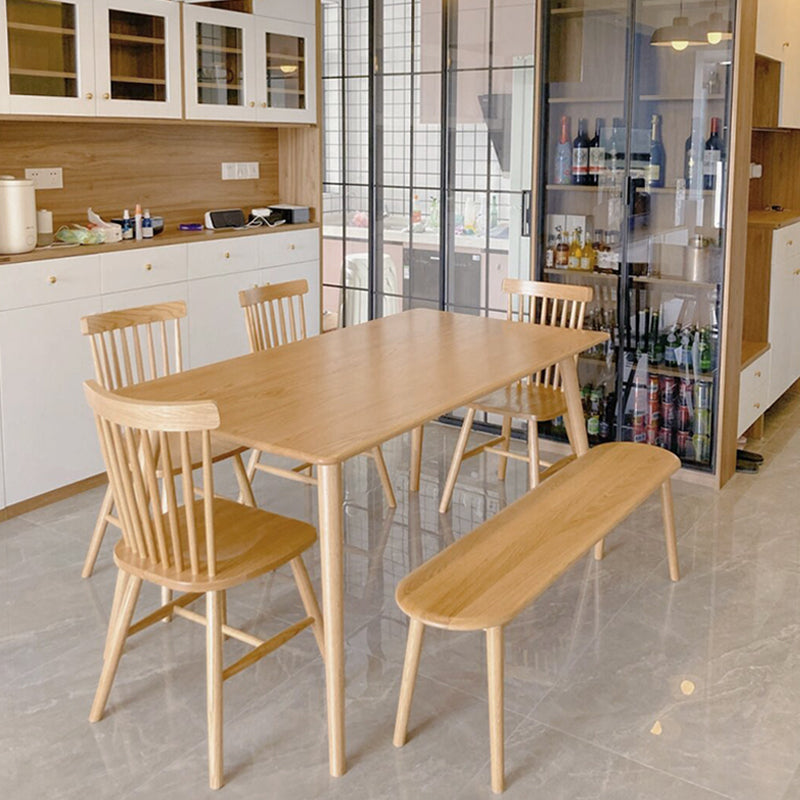 4-foot Solid Wood Furniture Modern Style Rectangle Dining Table for Home Clearhalo ' dining_table' 'Dining Tables & Seating' 'Dining Tables' 'furn' 'furn_dining_table' 'Furniture' 'furniture_dining_table' 'Kitchen & Dining Furniture' 'kitchen&dining_furn' 'kitchen' 'kitchen_dining_table' 4247420