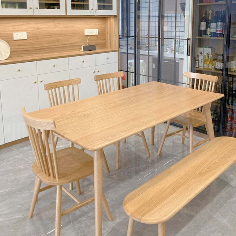 4-foot Solid Wood Furniture Modern Style Rectangle Dining Table for Home Clearhalo ' dining_table' 'Dining Tables & Seating' 'Dining Tables' 'furn' 'furn_dining_table' 'Furniture' 'furniture_dining_table' 'Kitchen & Dining Furniture' 'kitchen&dining_furn' 'kitchen' 'kitchen_dining_table' 4247422