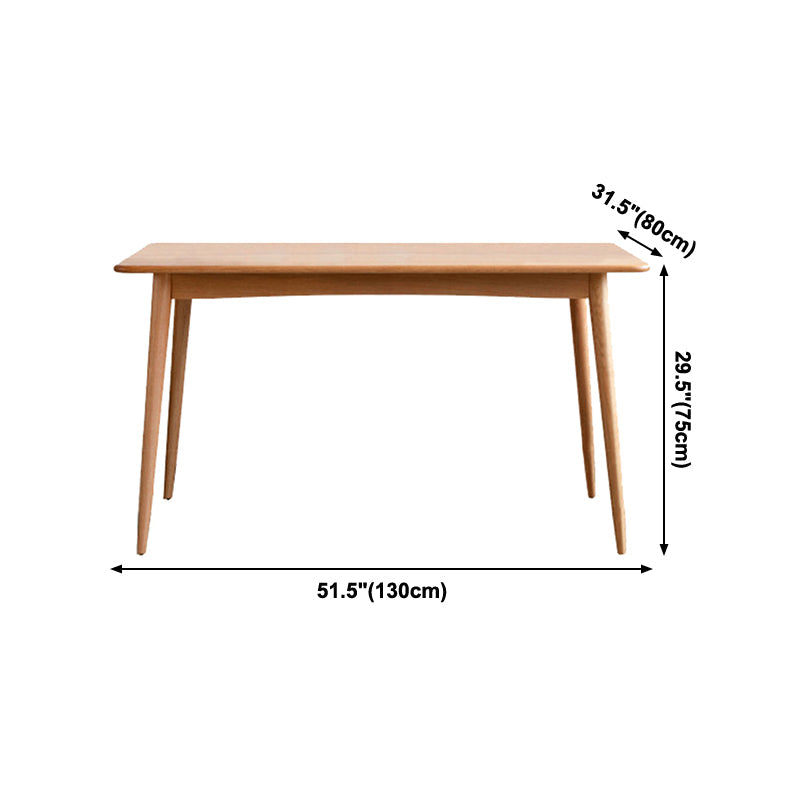 4-foot Solid Wood Furniture Modern Style Rectangle Dining Table for Home Clearhalo ' dining_table' 'Dining Tables & Seating' 'Dining Tables' 'furn' 'furn_dining_table' 'Furniture' 'furniture_dining_table' 'Kitchen & Dining Furniture' 'kitchen&dining_furn' 'kitchen' 'kitchen_dining_table' 4247431