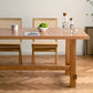 Rectangle Trestle Furniture Pine Solid Wood Dining Room Collection for Home Clearhalo ' dining_table' 'Dining Tables & Seating' 'Dining Tables' 'furn' 'furn_dining_table' 'Furniture' 'furniture_dining_table' 'Kitchen & Dining Furniture' 'kitchen&dining_furn' 'kitchen' 'kitchen_dining_table' 4247459