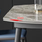 Modern Round Sintered Stone Table Standard Kitchen Dining Table in Gray Clearhalo ' dining_table' 'Dining Tables & Seating' 'Dining Tables' 'furn' 'furn_dining_table' 'Furniture' 'furniture_dining_table' 'Kitchen & Dining Furniture' 'kitchen&dining_furn' 'kitchen' 'kitchen_dining_table' 4247489