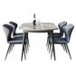 Modern Round Sintered Stone Table Standard Kitchen Dining Table in Gray Clearhalo ' dining_table' 'Dining Tables & Seating' 'Dining Tables' 'furn' 'furn_dining_table' 'Furniture' 'furniture_dining_table' 'Kitchen & Dining Furniture' 'kitchen&dining_furn' 'kitchen' 'kitchen_dining_table' 4247494