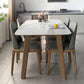 Contemporary Sintered Stone Dining Table Rectangle Shape Dining Table with 4 Legs Table Clearhalo ' dining_table' 'Dining Tables & Seating' 'Dining Tables' 'furn' 'furn_dining_table' 'Furniture' 'furniture_dining_table' 'Kitchen & Dining Furniture' 'kitchen&dining_furn' 'kitchen' 'kitchen_dining_table' 4247512