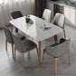 Contemporary Sintered Stone Dining Table Rectangle Shape Dining Table with 4 Legs Table Clearhalo ' dining_table' 'Dining Tables & Seating' 'Dining Tables' 'furn' 'furn_dining_table' 'Furniture' 'furniture_dining_table' 'Kitchen & Dining Furniture' 'kitchen&dining_furn' 'kitchen' 'kitchen_dining_table' 4247521
