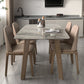 Contemporary Sintered Stone Dining Table Rectangle Shape Dining Table with 4 Legs Table Clearhalo ' dining_table' 'Dining Tables & Seating' 'Dining Tables' 'furn' 'furn_dining_table' 'Furniture' 'furniture_dining_table' 'Kitchen & Dining Furniture' 'kitchen&dining_furn' 'kitchen' 'kitchen_dining_table' 4247522