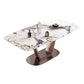 55.12''L Glam Sintered Stone Table Rectangle Dining Table for Kitchen Pink Without Chairs Clearhalo ' dining_table' 'Dining Tables & Seating' 'Dining Tables' 'furn' 'furn_dining_table' 'Furniture' 'furniture_dining_table' 'Kitchen & Dining Furniture' 'kitchen&dining_furn' 'kitchen' 'kitchen_dining_table' 4247533
