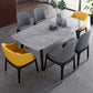 Rectangle Luxury Dining Table Grey Tone Fixed Table with Sintered Stone Clearhalo ' dining_table' 'Dining Tables & Seating' 'Dining Tables' 'furn' 'furn_dining_table' 'Furniture' 'furniture_dining_table' 'Kitchen & Dining Furniture' 'kitchen&dining_furn' 'kitchen' 'kitchen_dining_table' 4247542