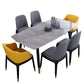 Rectangle Luxury Dining Table Grey Tone Fixed Table with Sintered Stone Clearhalo ' dining_table' 'Dining Tables & Seating' 'Dining Tables' 'furn' 'furn_dining_table' 'Furniture' 'furniture_dining_table' 'Kitchen & Dining Furniture' 'kitchen&dining_furn' 'kitchen' 'kitchen_dining_table' 4247544