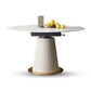 Glam Round Shape Dining Table Standard Sintered Stone Dining Table with Pedestal Base Clearhalo ' dining_table' 'Dining Tables & Seating' 'Dining Tables' 'furn' 'furn_dining_table' 'Furniture' 'furniture_dining_table' 'Kitchen & Dining Furniture' 'kitchen&dining_furn' 'kitchen' 'kitchen_dining_table' 4247567