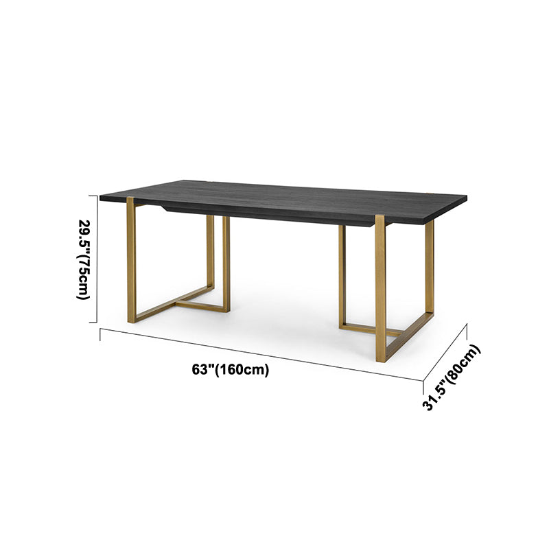 Rectangle Dining Site Table Industrial Style Solid Wood Dining Room Collection Clearhalo ' dining_table' 'Dining Tables & Seating' 'Dining Tables' 'furn' 'furn_dining_table' 'Furniture' 'furniture_dining_table' 'Kitchen & Dining Furniture' 'kitchen&dining_furn' 'kitchen' 'kitchen_dining_table' 4247595