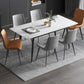 31.5''W Industrial Extendable Rectangle Table Sintered Stone Dining Table for Kitchen Clearhalo ' dining_table' 'Dining Tables & Seating' 'Dining Tables' 'furn' 'furn_dining_table' 'Furniture' 'furniture_dining_table' 'Kitchen & Dining Furniture' 'kitchen&dining_furn' 'kitchen' 'kitchen_dining_table' 4247596