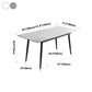 31.5''W Industrial Extendable Rectangle Table Sintered Stone Dining Table for Kitchen Clearhalo ' dining_table' 'Dining Tables & Seating' 'Dining Tables' 'furn' 'furn_dining_table' 'Furniture' 'furniture_dining_table' 'Kitchen & Dining Furniture' 'kitchen&dining_furn' 'kitchen' 'kitchen_dining_table' 4247611