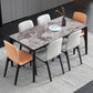 Sintered Stone Grey Tone Table Mid-Century 4 Legs Table for Dining Room Clearhalo ' dining_table' 'Dining Tables & Seating' 'Dining Tables' 'furn' 'furn_dining_table' 'Furniture' 'furniture_dining_table' 'Kitchen & Dining Furniture' 'kitchen&dining_furn' 'kitchen' 'kitchen_dining_table' 4247613